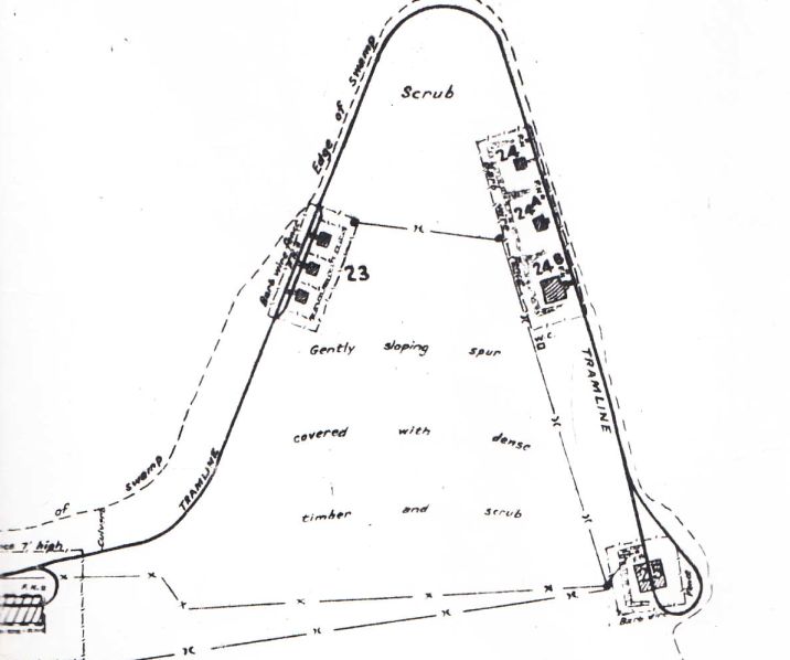 An extract from a map of Newington dated 1929