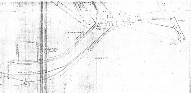 Map of Newington Magazine circa 1921