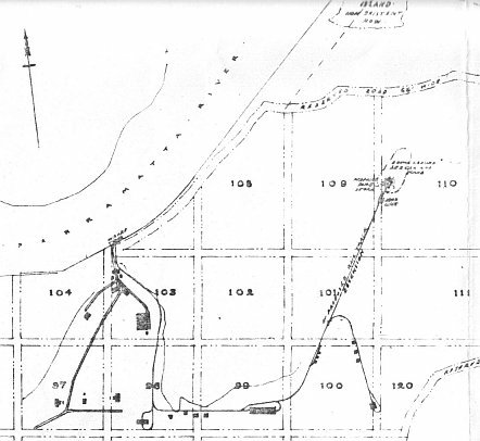 Map of Newington Magazine in 1928