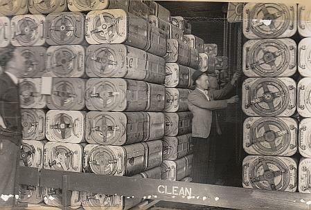 Photo of Group III storage at Newington in 1949